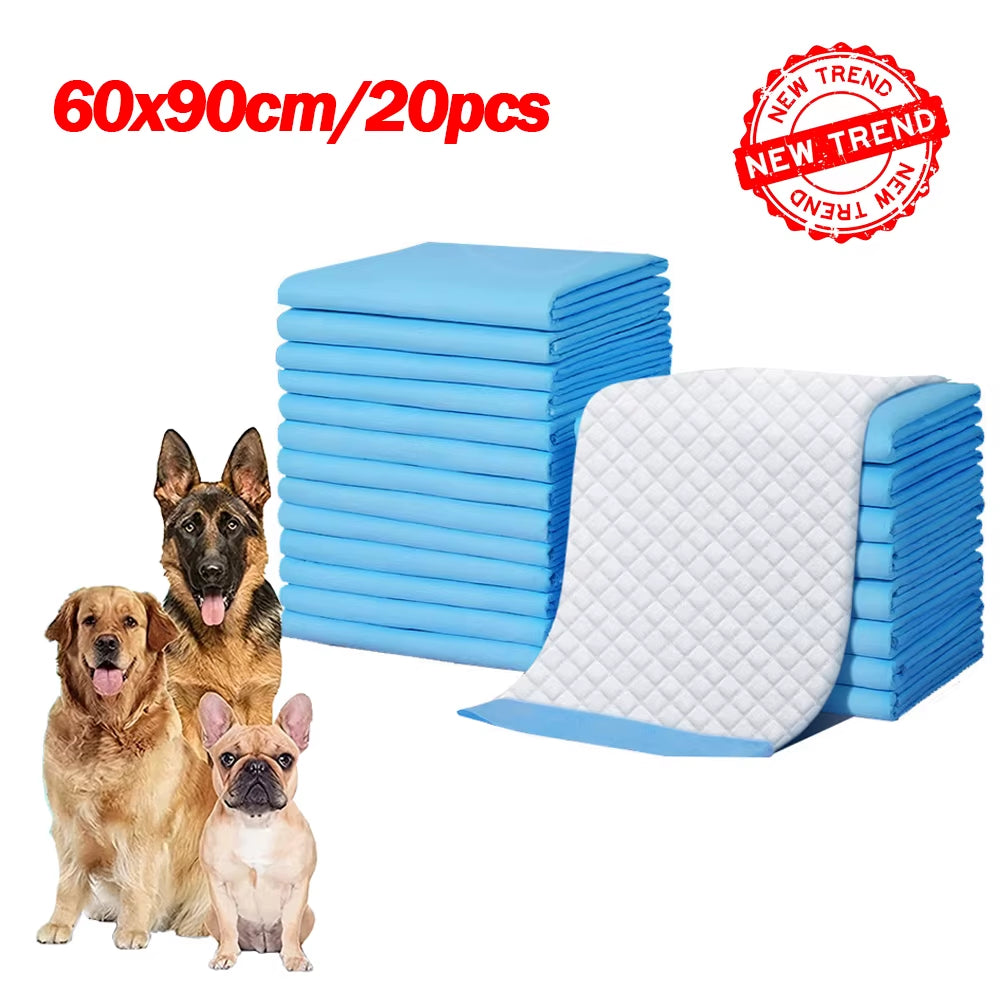 NEW Absorbent Dogs Diapers Disposable Puppy 20/40/50/100PCS Training Pee Pads Quick Dry Surface Mat Clean Cushion Dog Supplies