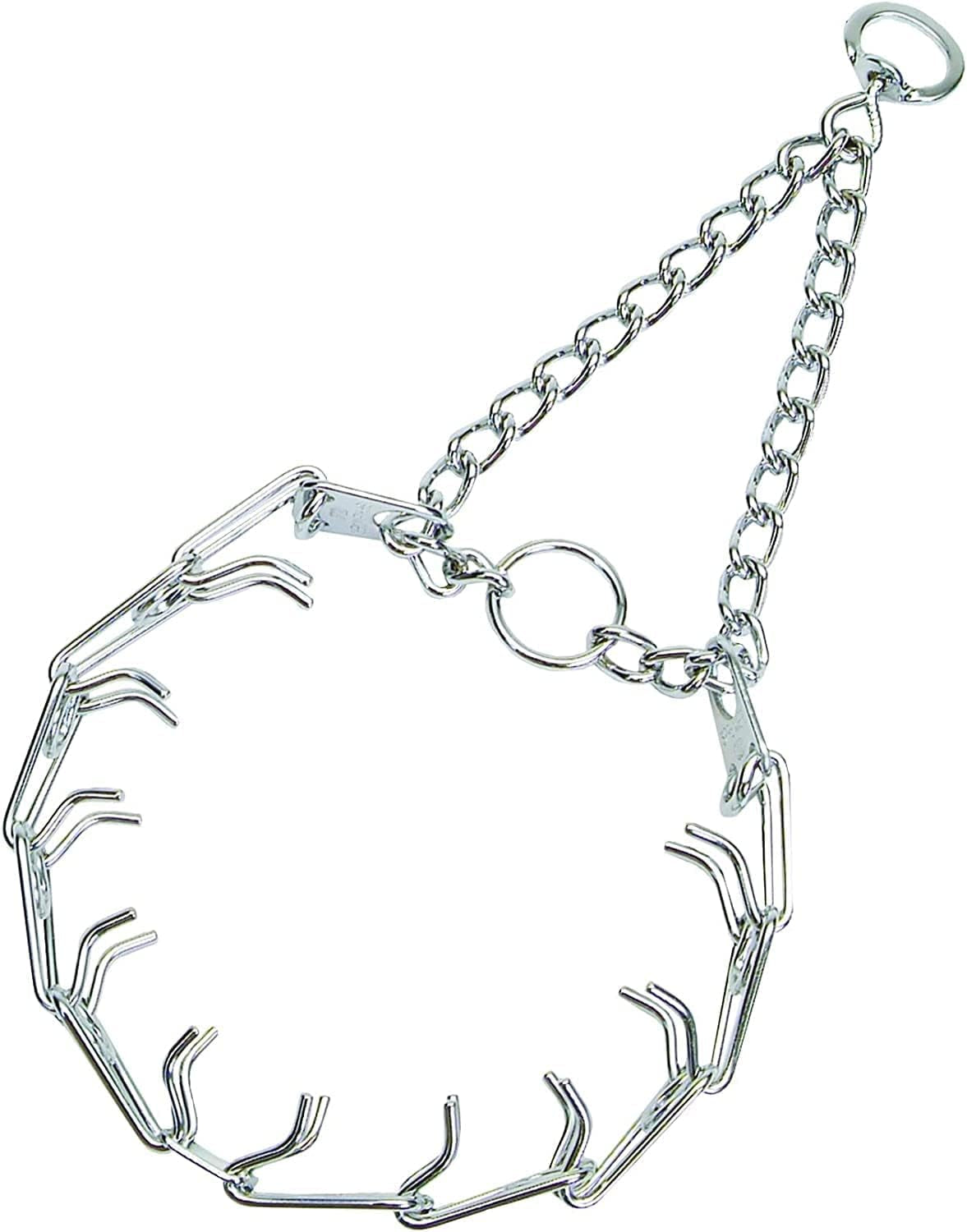 Ultra-Plus Prong Dog Training Collar, 2.25 Mm X 13" Neck Size, 2.25 Mm, Steel Chrome Plated Dog Prong Collar, Pinch Collar for Dogs, Dog Correction Collar