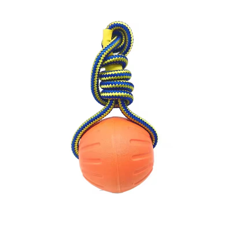 7/9Cm Pet Balls Toy with Rope Interactive Outdoor Fitness Training Toys EVA Dog Chew Ball Toys Pet Summer Floating Toy