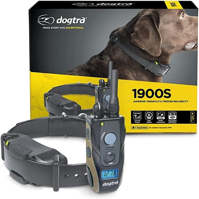 1900S Remote Dog Training Collar with Free Quick Snap Bungee Collar