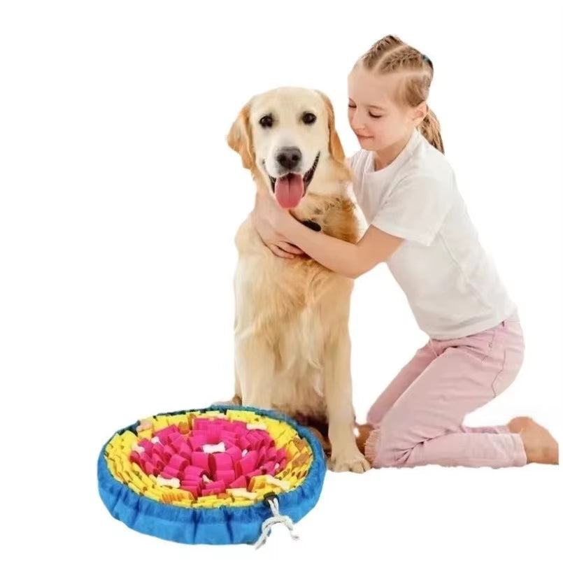 New Pet Sniffing Pad Flower-Shaped Slow Food Pad Olfactory Training Educational Mat Pet Toy Dog Sniffing Mat