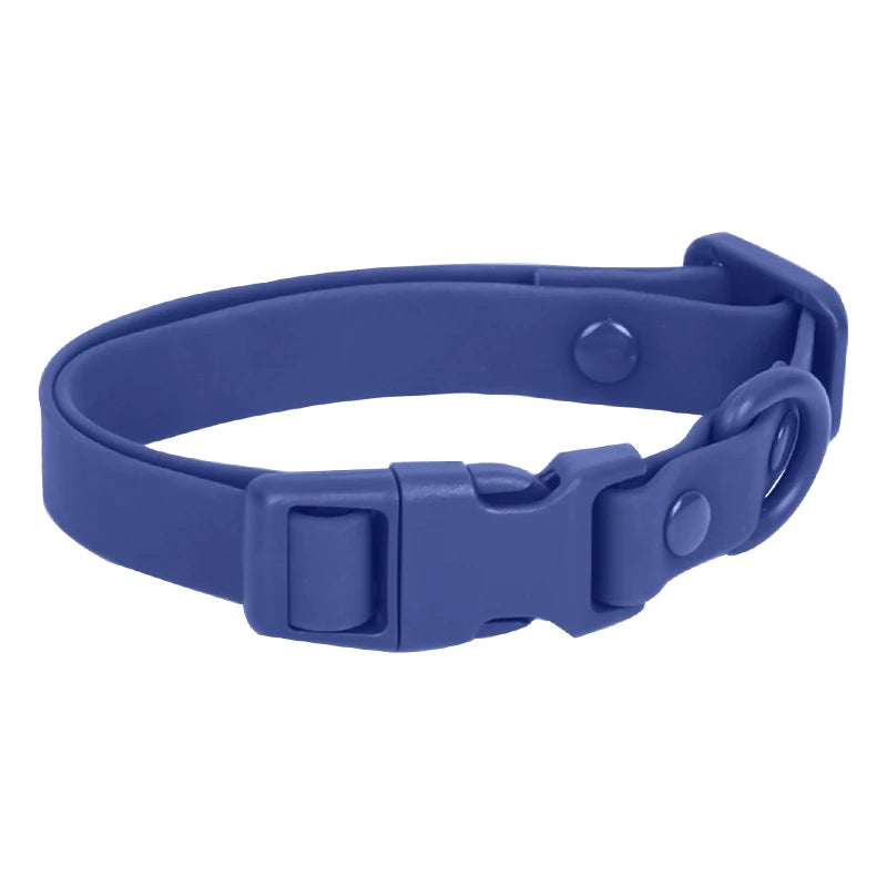Cp442--Waterproof PVC Pet Dog Collar, anti Fouling and Waterproof Lightweight Collar, Use Double Row Rivets for Large Sizes