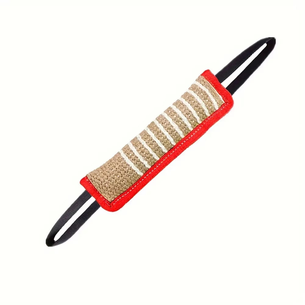 1Pc Durable Jute Dog Chew Toy - Bite-Resistant Teething Stick for Puppies & Adult Dogs, Natural Pet Dental Health Care Pet Toys