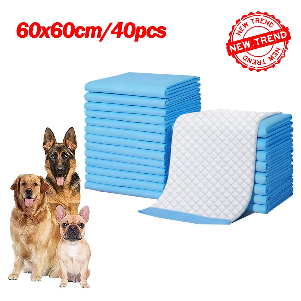 NEW Absorbent Dogs Diapers Disposable Puppy 20/40/50/100PCS Training Pee Pads Quick Dry Surface Mat Clean Cushion Dog Supplies