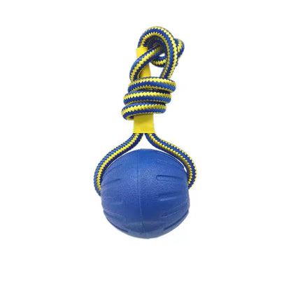 7/9Cm Pet Balls Toy with Rope Interactive Outdoor Fitness Training Toys EVA Dog Chew Ball Toys Pet Summer Floating Toy
