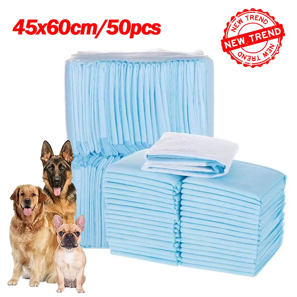 NEW Absorbent Dogs Diapers Disposable Puppy 20/40/50/100PCS Training Pee Pads Quick Dry Surface Mat Clean Cushion Dog Supplies