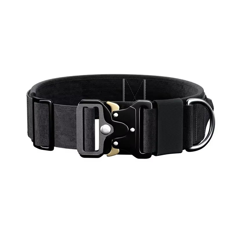 Durable Tactical Dog Collar Leash Tactical Police Dog Collar Military Adjustable Dog Collar for Small Medium Large Dogs