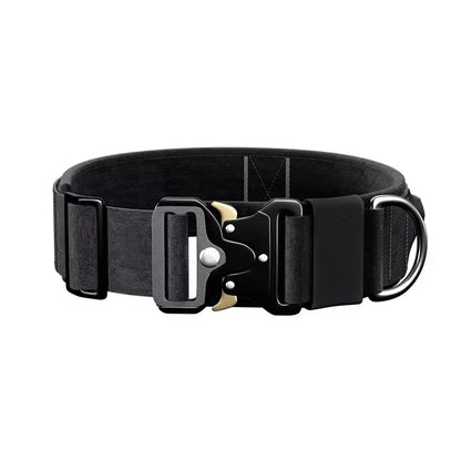 Durable Tactical Dog Collar Leash Tactical Police Dog Collar Military Adjustable Dog Collar for Small Medium Large Dogs