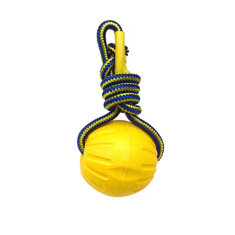 7/9Cm Pet Balls Toy with Rope Interactive Outdoor Fitness Training Toys EVA Dog Chew Ball Toys Pet Summer Floating Toy