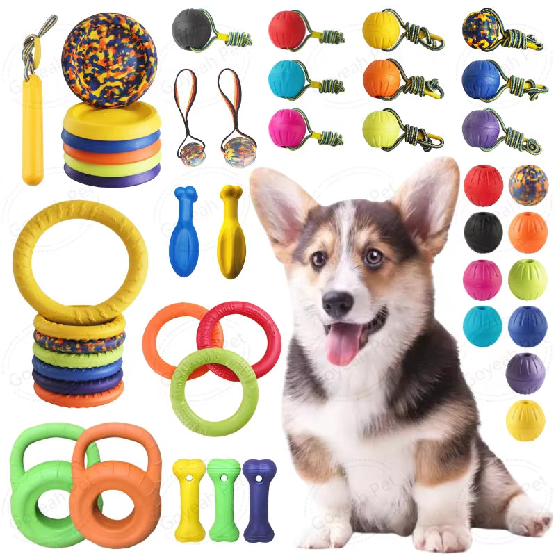 7/9Cm Pet Balls Toy with Rope Interactive Outdoor Fitness Training Toys EVA Dog Chew Ball Toys Pet Summer Floating Toy