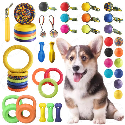 7/9Cm Pet Balls Toy with Rope Interactive Outdoor Fitness Training Toys EVA Dog Chew Ball Toys Pet Summer Floating Toy