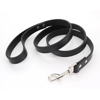 16 Colors Dog Leash Soild Color Leather Pet Walking Training Leads for Small Medium Dogs Cat in Collar and Harness 120Cm