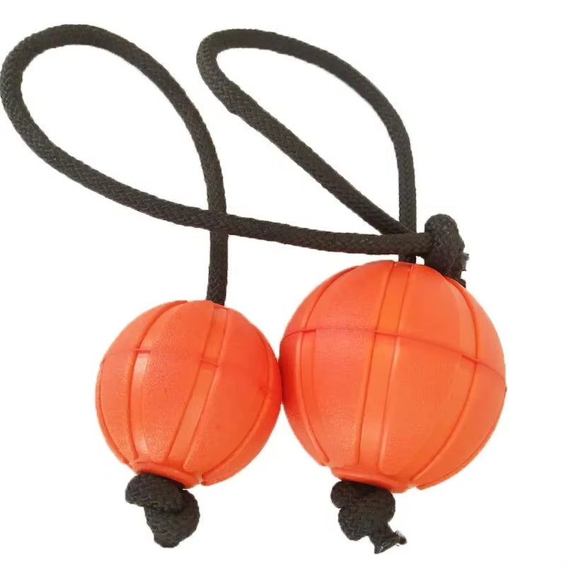 Dog Ball Toy with Rope Indestructible Interactive Dog Toy Pet Training Chew Toys Tooth Clean Solid Core EVA Elastic Ball for Dog