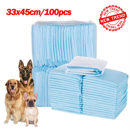 NEW Absorbent Dogs Diapers Disposable Puppy 20/40/50/100PCS Training Pee Pads Quick Dry Surface Mat Clean Cushion Dog Supplies